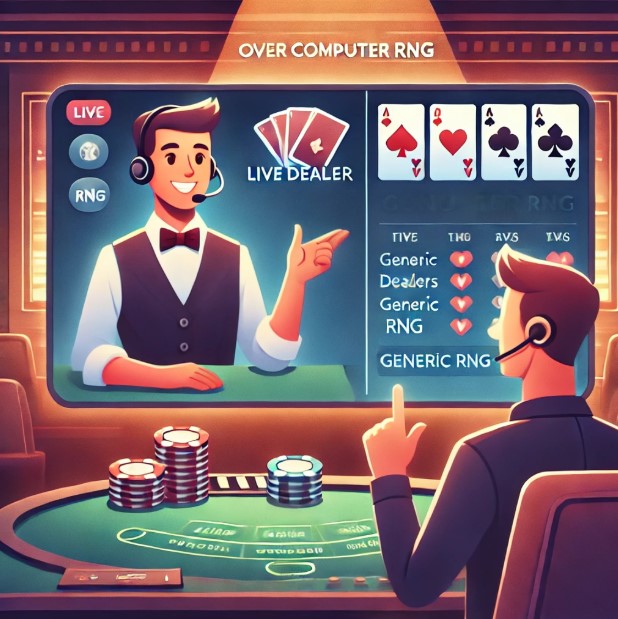 Kelebihan Live Dealer Dibanding Komputer